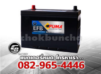 ราคาแบตเตอรี่รถยนต์ Puma EFB T110 145D31L SMF Front